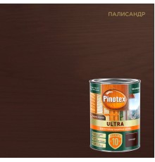 PINOTEX ULTRA / ПИНОТЕКС УЛЬТРА лазурь защитная влагостойкая для защиты древесины до 10 лет палисандр 0,9л new