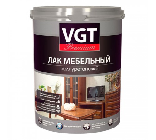 VGT PREMIUM / ВГТ ПРЕМИУМ лак мебельный, полиуретановый, для внутренних работ, матовый (2л) VGT PREMIUM / ВГТ ПРЕМИУМ лак мебельный, полиуретановый, для внутренних работ, матовый (2л)