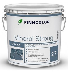 FINNCOLOR MINERAL STRONG / ФИННКОЛОР МИНЕРАЛ СТРОНГ краска фасадная, водно дисперсионная, матовая, база C (2,7л)
