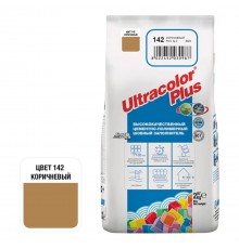 ULTRACOLOR PLUS №142 затирка для швов с водоотталкивающим и антигрибковым эффектом, коричневый (2кг)