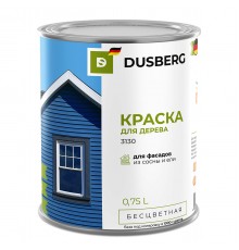 DUSBERG / ДЮСБЕРГ Краска для дерева для наружных работ с антисептиком, бесцветный 3130 (0,75л)