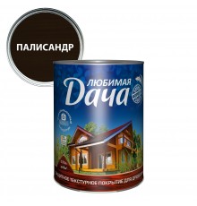 ЛЮБИМАЯ ДАЧА защитно-декоративное покрытие для древесины алкидное для внутренних и наружных работ, палисандр (0,75л)
