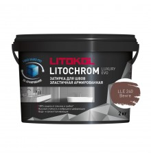 LITOKOL LITOCHROM LUXURY EVO / ЛИТОКОЛ ЛИТОХРОМ ЛЮКСАРИ ЭВО затирка для швов цементно-полимерная, 240 венге, 2кг