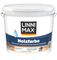 LINNIMAX HOLZFARBE / ЛИННИМАКС ХОЛЬЦФАРБЕ краска для дерева водно-дисперсионная эластичная трещиностойкая для вн/нар база 1 (9л)