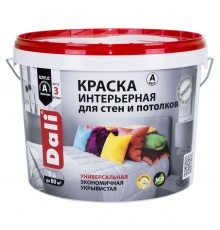 DALI / ДАЛИ краска интерьерная для стен и потолков акриловая глубокоматовая база А 9 л