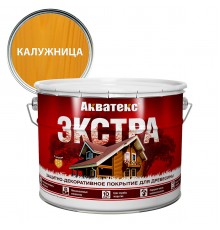 АКВАТЕКС-ЭКСТРА защит.-декор. покрытие для дерева, алкидное, полуглянц, калужница (9л) new