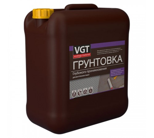 VGT / ВГТ ВД-АК-0301 грунтовка глубокого проникновения для внутренних работ (5кг) VGT / ВГТ ВД-АК-0301 грунтовка глубокого проникновения для внутренних работ (5кг)