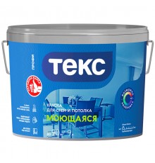 ТЕКС МОЮЩАЯСЯ краска для стен и потолка (ПРОФИ A) (9л)