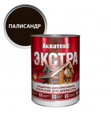 АКВАТЕКС-ЭКСТРА защит.-декор. покрытие для дерева, алкидное, полуглянц, палисандр (0,8л) new