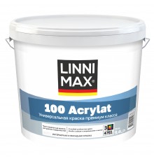 LINNIMAX 100 ACRYLAT / ЛИННИМАКС 100 АКРИЛАТ краска для фасадов и интерьеров акриловая износостойкая для внутренних и наружных работ база 3 (9,4л)