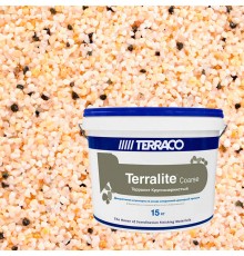 TERRACO TERRALITE COARSE / ТЕРРАКО ТЕРРАЛИТ штукатурка на основе мраморной крошки, крупнозернистая, 113-C, 15кг