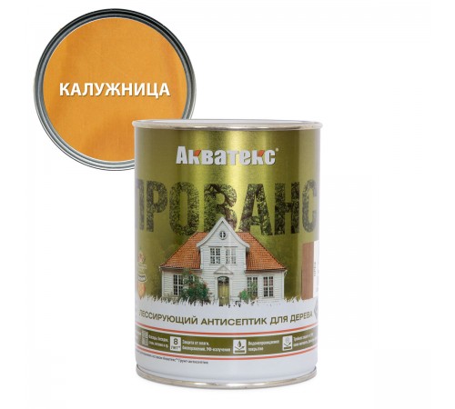 АКВАТЕКС ПРОВАНС антисептик для древесины, лессирующий, полуматовый, калужница (0,75л) АКВАТЕКС ПРОВАНС антисептик для древесины, лессирующий, полуматовый, калужница (0,75л)