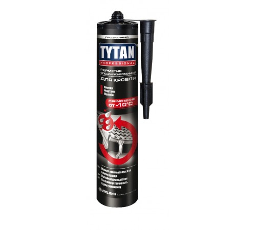 TYTAN PROFESSIONAL / ТИТАН ПРОФЕШИОНАЛ герметик специализированный для кровли, применение до -10°C, прозрачный (310мл)