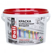 DALI / ДАЛИ краска особопрочная фасадная акриловая глубокоматовая база С 2,5 л