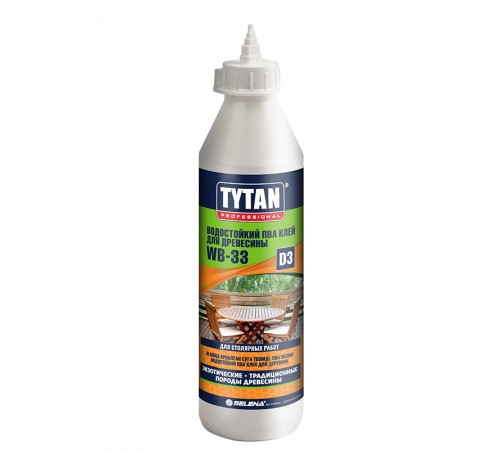 TYTAN PROFESSIONAL WB 33 D3 / ТИТАН ПРОФЕШИОНАЛ ВБ 33 Д3 клей ПВА для древесины, водостойкий, белый (175гр) TYTAN PROFESSIONAL WB 33 D3 / ТИТАН ПРОФЕШИОНАЛ ВБ 33 Д3 клей ПВА для древесины, водостойкий, белый (175гр)