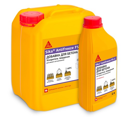 SIKA ANTIFREEZE FS-1 / СИКА АНТИФРИЗ FS-1 добавка для бетона противоморозная бесцветный 5 л SIKA ANTIFREEZE FS-1 / СИКА АНТИФРИЗ FS-1 добавка для бетона противоморозная бесцветный 5 л