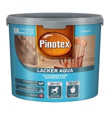 PINOTEX LACKER AQUA 10 / ПИНОТЕКС ЛАКЕР АКВА 70 лак на водной основе для мебели и стен, д/вн.работ, глянцевый 2,7л