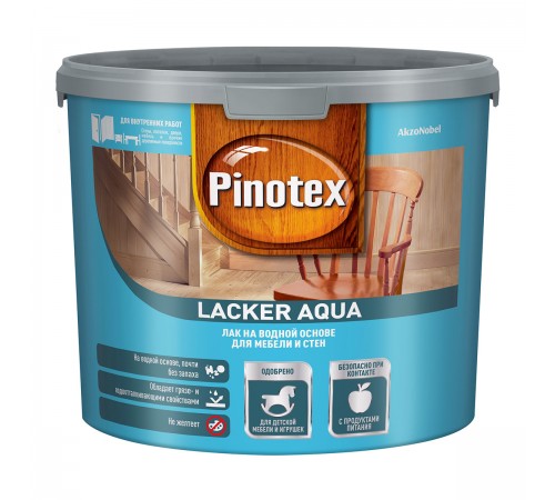 PINOTEX LACKER AQUA 10 / ПИНОТЕКС ЛАКЕР АКВА 70 лак на водной основе для мебели и стен, д/вн.работ, глянцевый 2,7л PINOTEX LACKER AQUA 10 / ПИНОТЕКС ЛАКЕР АКВА 70 лак на водной основе для мебели и стен, д/вн.работ, глянцевый 2,7л