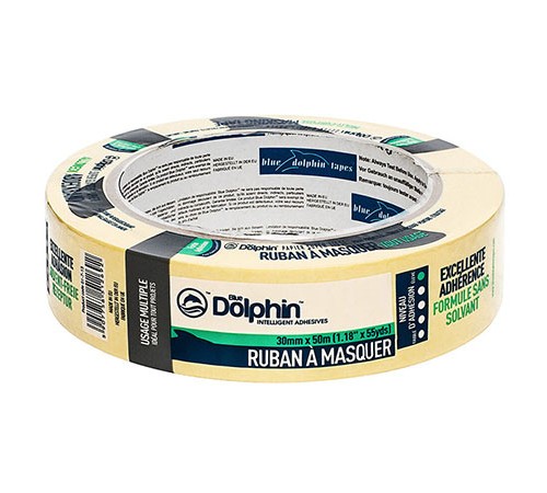 BLUE DOLPHIN / БЛУ ДОЛФИН лента малярная 01-7-13 ST627 (Y) до 3 дней (30мм х 50м)