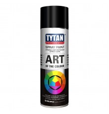 TYTAN PROFESSIONAL ART OF THE COLOR / ТИТАН ПРОФЕШИОНАЛ АРТ ОФ ВЕ КОЛОР краска аэрозольная, матовая, RAL9004, черный (400мл)