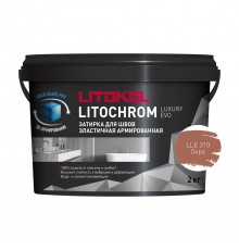 LITOKOL LITOCHROM LUXURY EVO / ЛИТОКОЛ ЛИТОХРОМ ЛЮКСАРИ ЭВО затирка для швов цементно-полимерная, 310 охра, 2кг