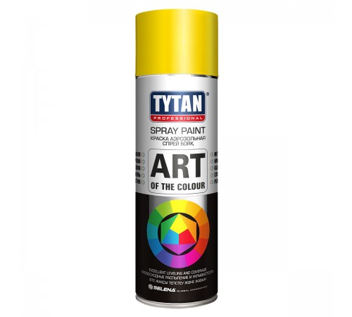 TYTAN PROFESSIONAL ART OF THE COLOR / ТИТАН ПРОФЕШИОНАЛ АРТ ОФ ВЕ КОЛОР краска аэрозольная, RAL1018, желтый (400мл)