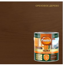 PINOTEX ULTRA / ПИНОТЕКС УЛЬТРА лазурь защитная влагостойкая для защиты древесины до 10 лет ореховое дерево 2,5л new