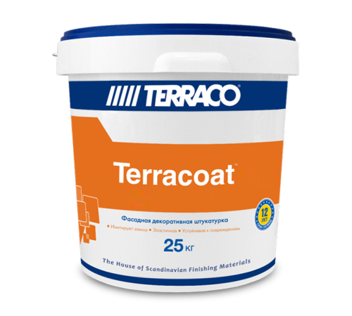 TERRACO TERRACOAT FINE штукатурка декоративная акриловая с мелкой текстурой RAL 7040 серый (25кг) TERRACO TERRACOAT FINE штукатурка декоративная акриловая с мелкой текстурой RAL 7040 серый (25кг)