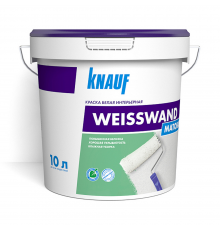 KNAUF WEISSWAND / КНАУФ ВАЙСВАНД краска интерьерная для стен и потолков водно-дисперсионная матовая, белый, 10 л