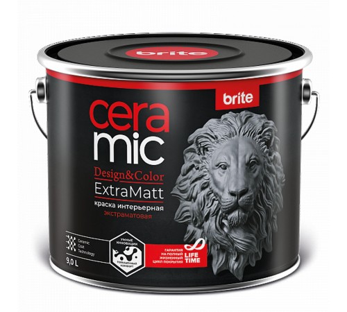 BRITE CERAMIC / БРАЙТ КЕРАМИК краска для интенсивно используемых помещений ExtraMatt, база А (9л) BRITE CERAMIC / БРАЙТ КЕРАМИК краска для интенсивно используемых помещений ExtraMatt, база А (9л)