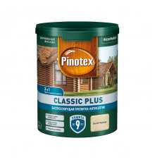 PINOTEX CLASSIC PLUS / ПИНОТЕКС КЛАССИК ПЛЮС пропитка-антисептик, быстросохнущая 3 в 1, ель натуральная 0,9л