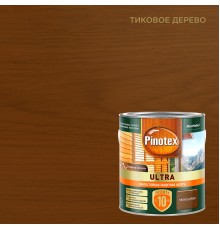 PINOTEX ULTRA / ПИНОТЕКС УЛЬТРА лазурь защитная влагостойкая для защиты древесины до 10 лет тиковое дерево 2,5л new