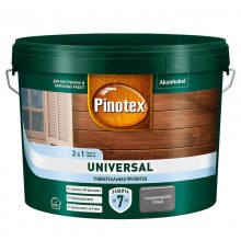 PINOTEX UNIVERSAL / ПИНОТЕКС УНИВЕРСАЛ пропитка 2 в 1, скандинавский серый 9л