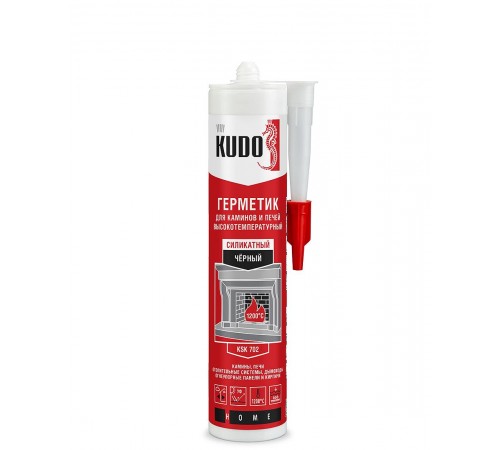 KUDO HOME KSK-702 / КУДО ХОУМ KSK-702 герметик силикатный для печей и каминов высокотемпературный до 1200С черный (280мл) KUDO HOME KSK-702 / КУДО ХОУМ KSK-702 герметик силикатный для печей и каминов высокотемпературный до 1200С черный (280мл)
