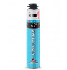 KUDO HOME 65 PROFF / КУДО ХОУМ 65 ПРОФ пена полиуретановая монтажная профессиональная всесезонная (1000мл)
