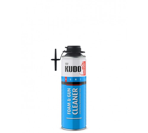 KUDO HOME FOAM&GUN CLEANER / КУДО ХОУМ ФОАМ И ГАН КЛИНЕР очиститель монтажной пены (650мл) KUDO HOME FOAM&GUN CLEANER / КУДО ХОУМ ФОАМ И ГАН КЛИНЕР очиститель монтажной пены (650мл)
