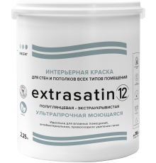 VINCENT EXTRASATIN 12 / ВИНСЕНТ ЭКСТРАСАТИН 12 краска, интерьерная, полуглянцевая, база C (2,25л)