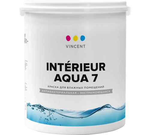 VINCENT INTERIEUR AQUA I 7 / ВИНСЕНТ ЕНТЕРЬЕР АКВА 7 краска для влажных помещений, шелковисто-матовая, база С (2,25л) VINCENT INTERIEUR AQUA I 7 / ВИНСЕНТ ЕНТЕРЬЕР АКВА 7 краска для влажных помещений, шелковисто-матовая, база С (2,25л)