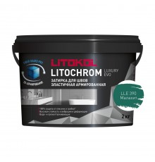 LITOKOL LITOCHROM LUXURY EVO / ЛИТОКОЛ ЛИТОХРОМ ЛЮКСАРИ ЭВО затирка для швов цементно-полимерная, 390 малахит, 2кг
