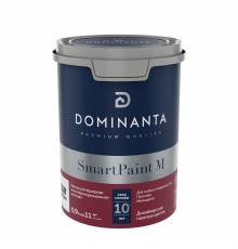 DOMINANTA SmartPaint M / ДОМИНАНТА СмартПеинт М Краска интерьерная многофункциональная матовая база BC (0,9л)
