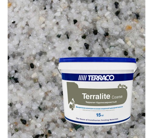 TERRACO TERRALIT COARSE штукатурка на основе мраморной крошки, крупнозернистая, TS-2002-С (15кг)