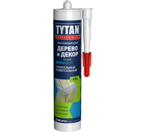 TYTAN PROFESSIONAL / ТИТАН ПРОФЕШИОНАЛ ДЕРЕВО И ДЕКОР клей акриловый, монтажный, белый (290мл) TYTAN PROFESSIONAL / ТИТАН ПРОФЕШИОНАЛ ДЕРЕВО И ДЕКОР клей акриловый, монтажный, белый (290мл)