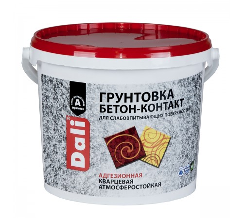 DALI / ДАЛИ бетон-контакт грунтовка адгезионная акриловая розовый 6 кг DALI / ДАЛИ бетон-контакт грунтовка адгезионная акриловая розовый 6 кг