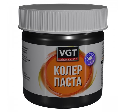 VGT паста колеровочная высококонцентрированная для водоразбавляемых ЛКМ, черный для р.к. (0,1кг) VGT паста колеровочная высококонцентрированная для водоразбавляемых ЛКМ, черный для р.к. (0,1кг)
