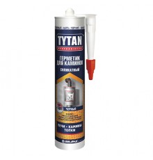 TYTAN PROFESSIONAL / ТИТАН ПРОФЕШИОНАЛ герметик силикатный, для каминов огнестойкий до 1500°C, черный (280мл)