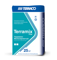 TERRACO ТЕРРАМИКС штукатурка тонкослойная мелкозернистая, белый (25кг)