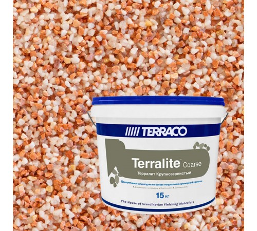TERRACO TERRALITE COARSE / ТЕРРАКО ТЕРРАЛИТ КОРС штукатурка на основе мраморной крошки, крупнозернистая, TS-2001-С, 15кг TERRACO TERRALITE COARSE / ТЕРРАКО ТЕРРАЛИТ КОРС штукатурка на основе мраморной крошки, крупнозернистая, TS-2001-С, 15кг