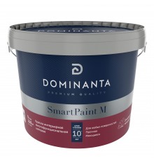 DOMINANTA SmartPaint M / ДОМИНАНТА СмартПеинт М Краска интерьерная многофункциональная матовая база BC (9л)