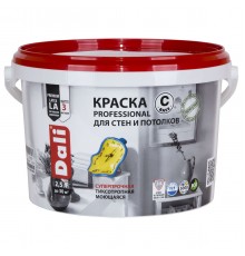 DALI PROFESSIONAL / ДАЛИ ПРОФЕССИОНАЛ краска для стен и потолков акриловая база А 2,5 л