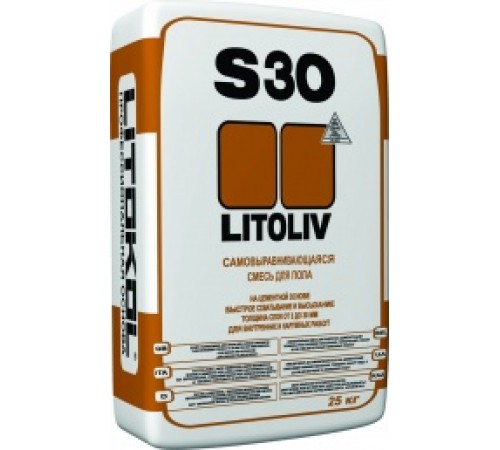 LITOKOL LITOLIV S30 пол наливной на цементной основе для внутренних работ до 30 мм. (25кг) LITOKOL LITOLIV S30 пол наливной на цементной основе для внутренних работ до 30 мм. (25кг)